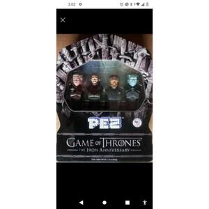 NEW PEZ GAME OF THRONES THE IRON ANNIVERSARY COLLECTOR GIFT SET CANDY